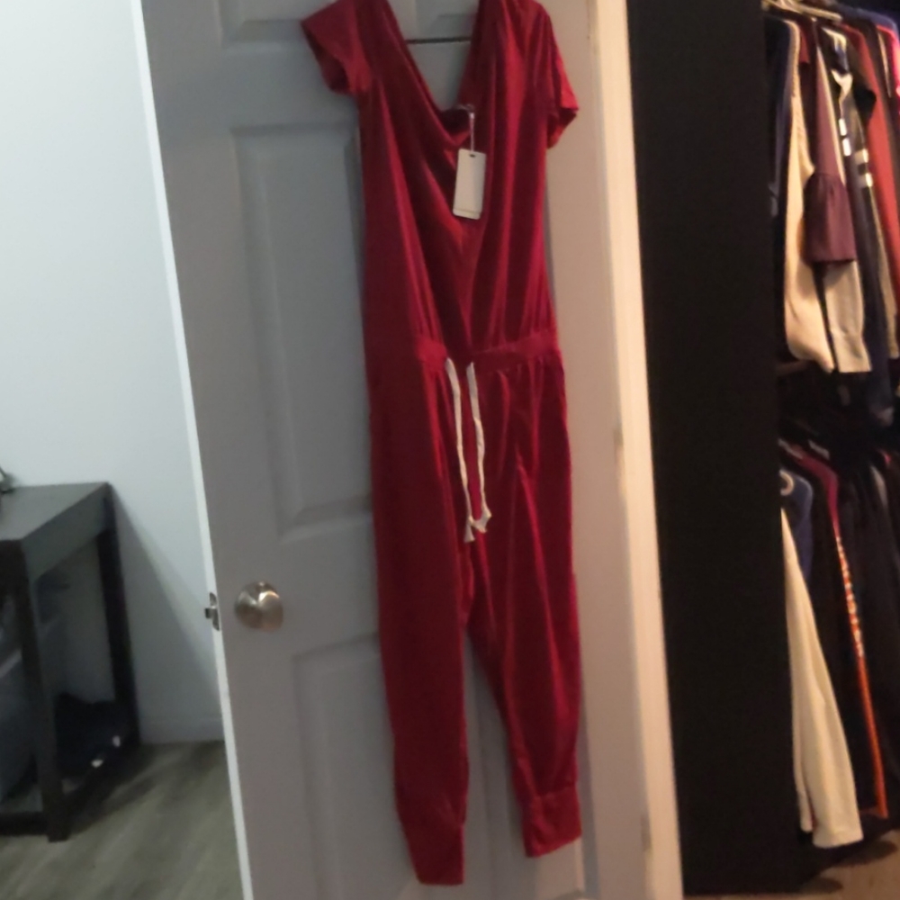 Off the shoulder jumpsuit